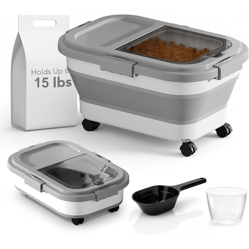 ภาชนะเก็บอาหารสุนัข/แมวขนาด 15 - Food Storage For Dog บทวิจารณ์และราคา