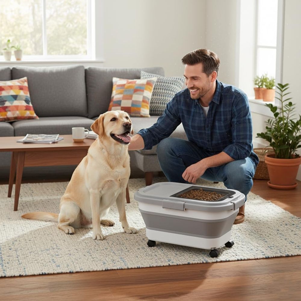 ภาชนะเก็บอาหารสุนัข/แมวขนาด 15 - Food Storage For Dog บทวิจารณ์และราคา