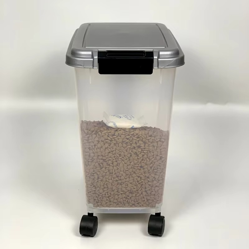 ภาชนะเก็บอาหารสัตว์เลี้ยงพลาสต - Food Storage For Dog บทวิจารณ์และราคา