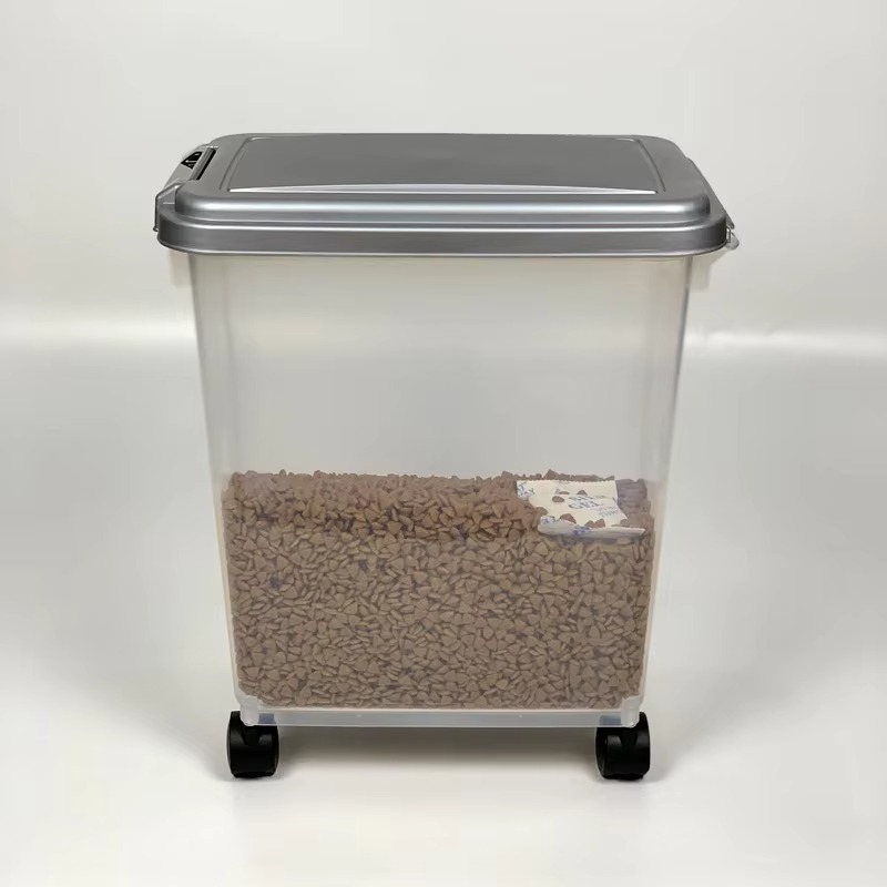ภาชนะเก็บอาหารสัตว์เลี้ยงพลาสต - Food Storage For Dog บทวิจารณ์และราคา