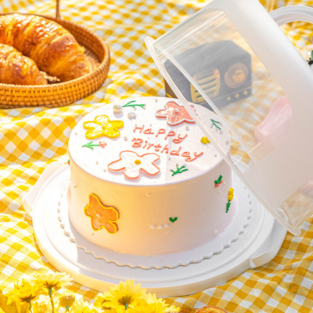 กล่องเก็บเค้กทรงกลมขนาด 10 นิ้ - Food Storage Box Plastic บทวิจารณ์และราคา