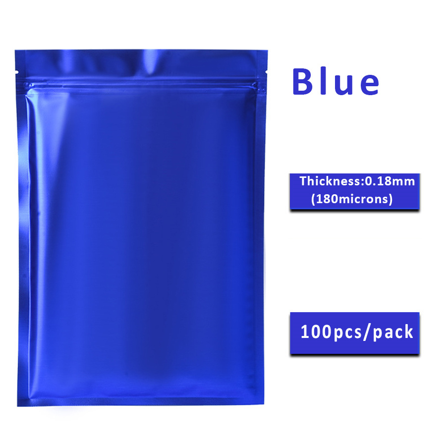 100 ชิ้น ถุงซิปฟอยล์สีน้ำเงินด - Food Storage Reusable Bags บทวิจารณ์และราคา