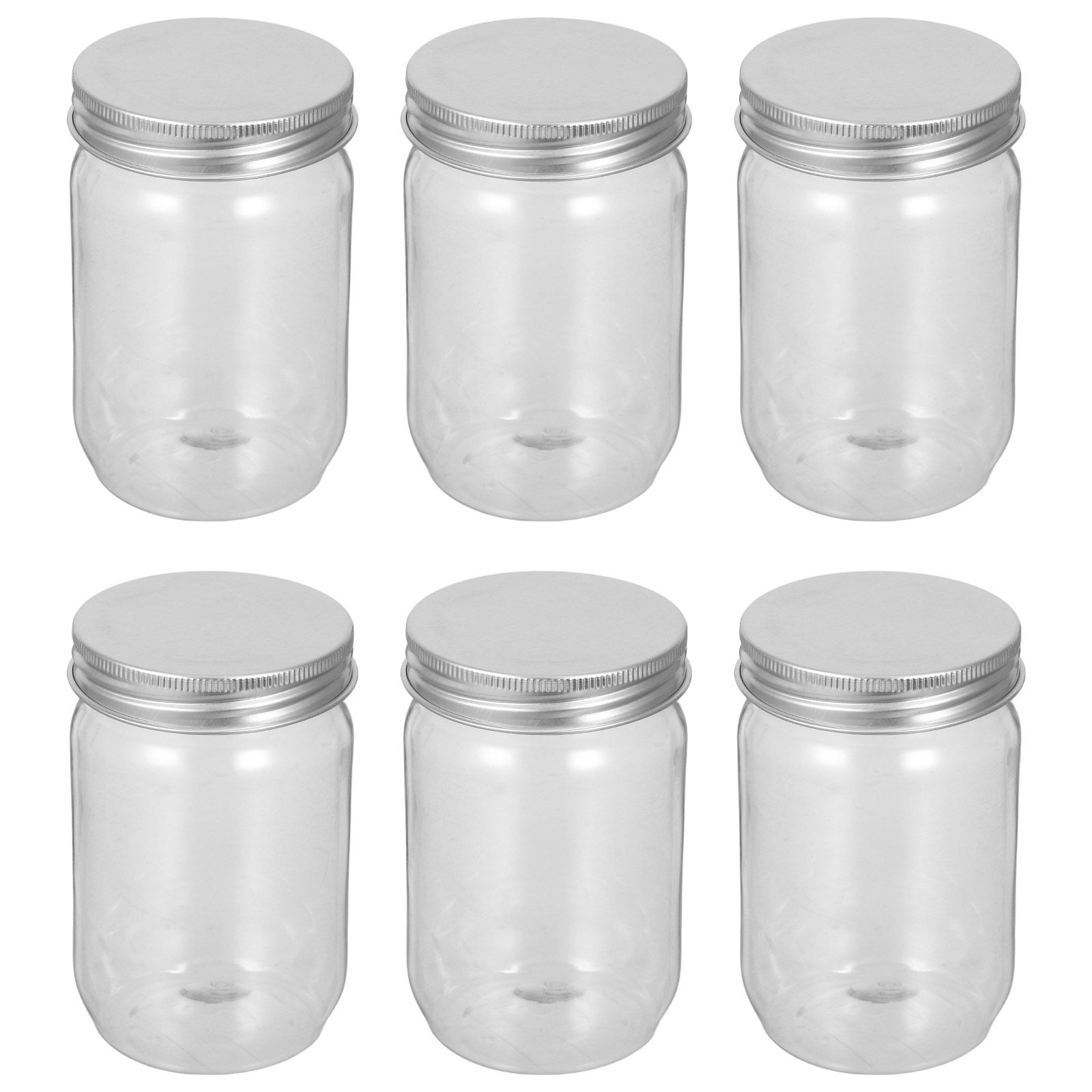 ขวดโหลพลาสติกใส 6 ชิ้น พร้อมฝา - Food Storage Plastic บทวิจารณ์และราคา