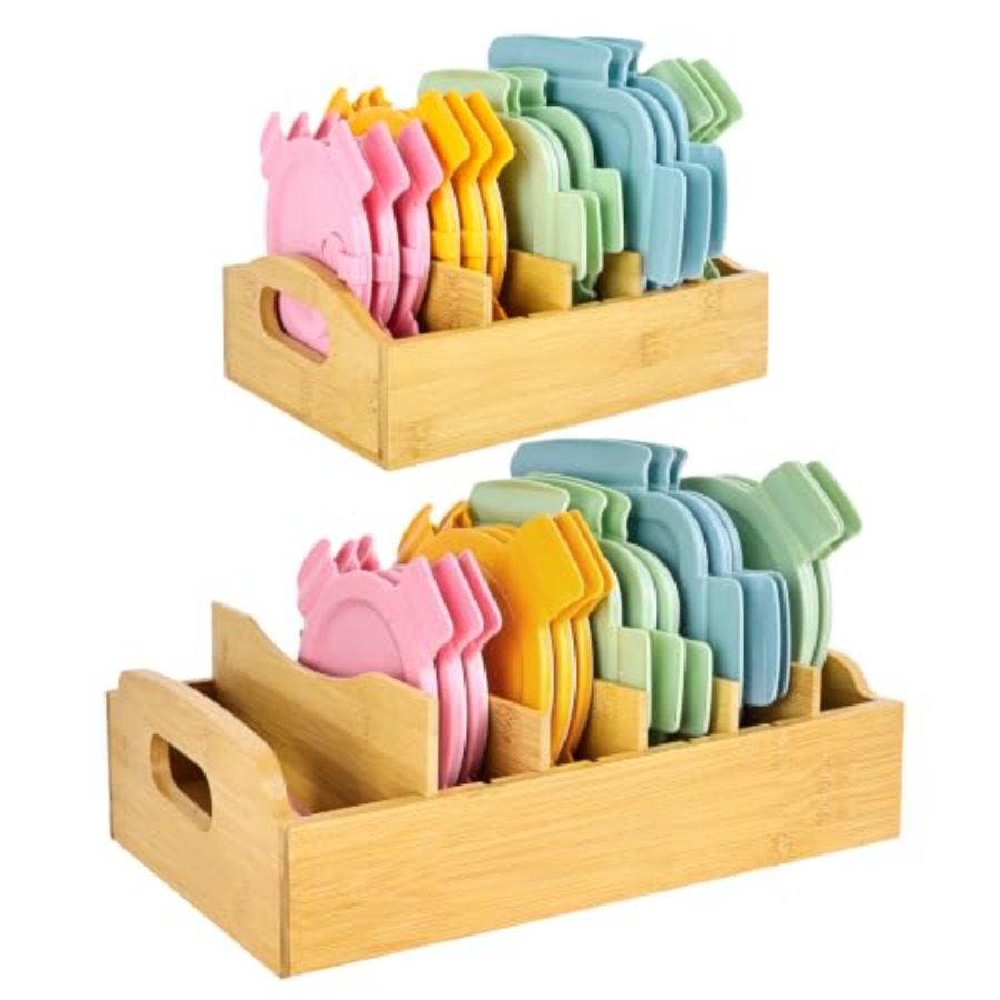 ชุด 2 ชิ้น ที่เก็บฝาภาชนะอาหาร - Food Storage And Organizer บทวิจารณ์และราคา