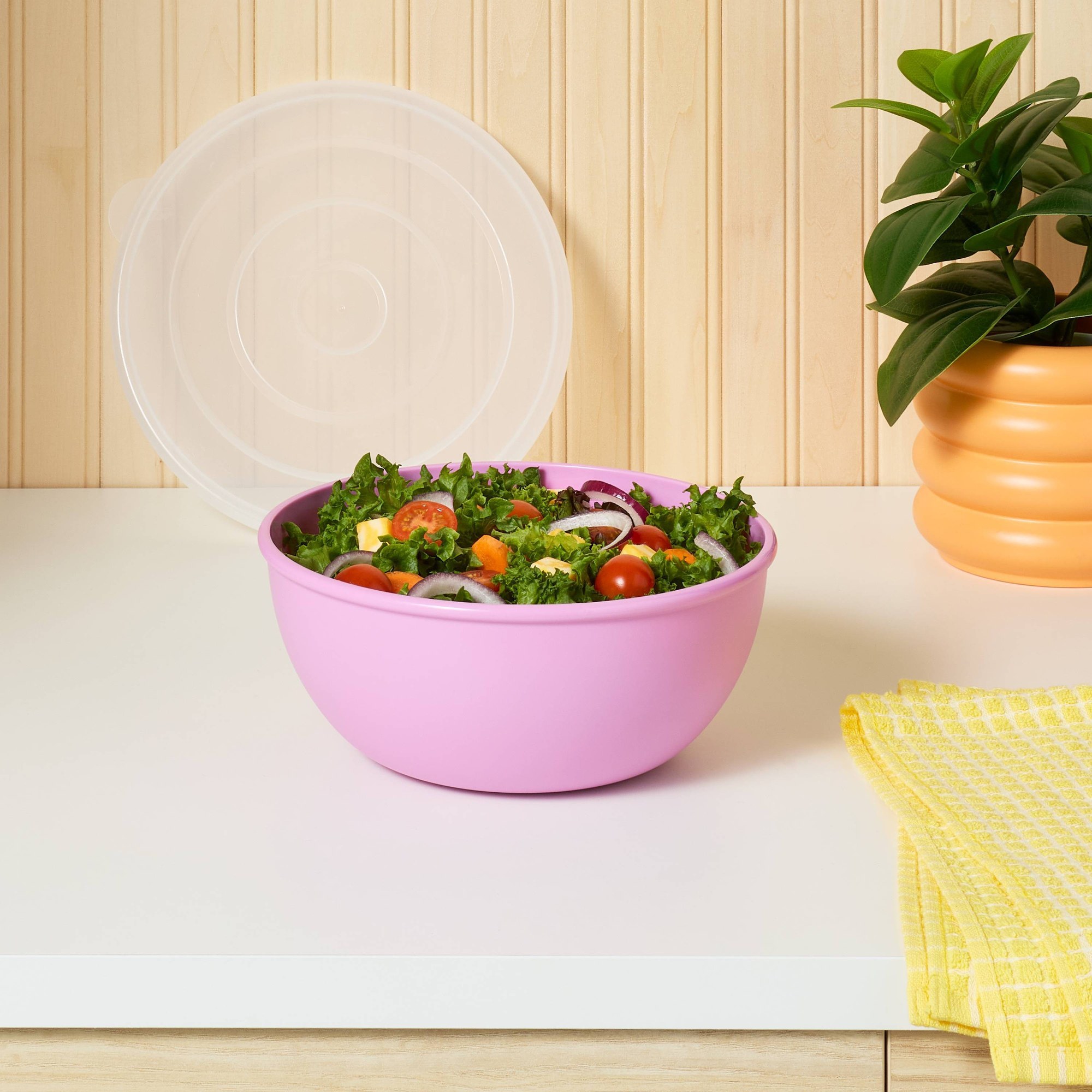 ชามสีชมพูพร้อมฝาปิดเข้าชุด ภาช - Food Storage Bowls บทวิจารณ์และราคา