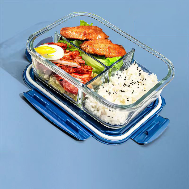 สไตล์ใหม่กล่องอาหารกลางวันแก้ว - Food Storage Glass Containers บทวิจารณ์และราคา