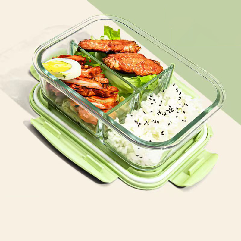 สไตล์ใหม่กล่องอาหารกลางวันแก้ว - Food Storage Glass Containers บทวิจารณ์และราคา