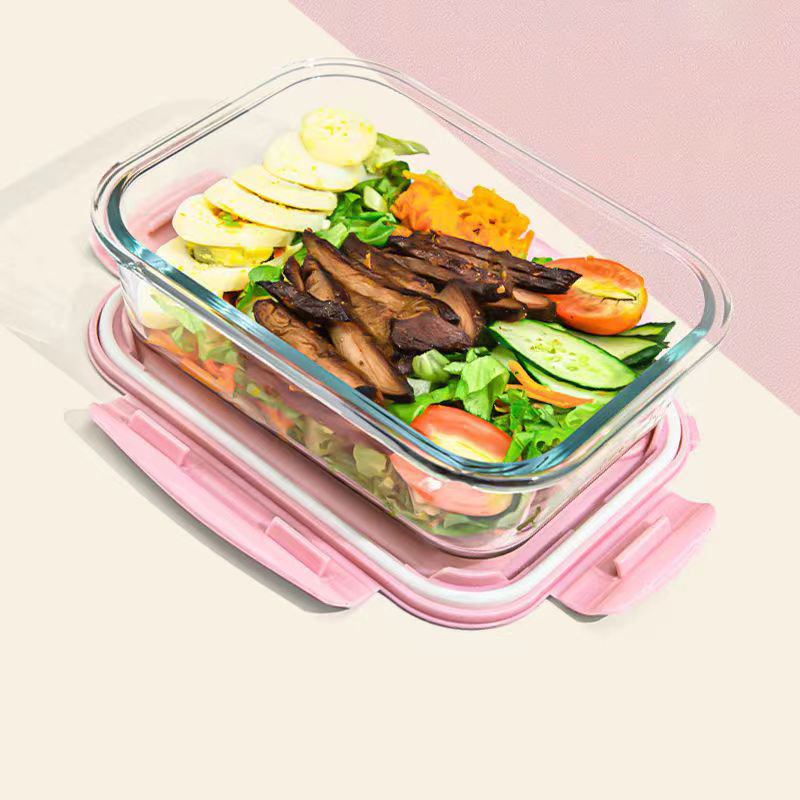 สไตล์ใหม่กล่องอาหารกลางวันแก้ว - Food Storage Glass Containers บทวิจารณ์และราคา
