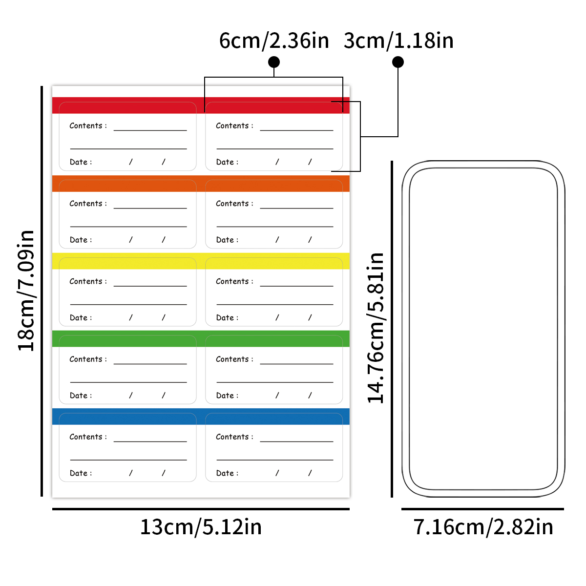 10 แผ่น/แพ็คตู้แช่แข็งป้ายสําห - Food Storage Labels บทวิจารณ์และราคา