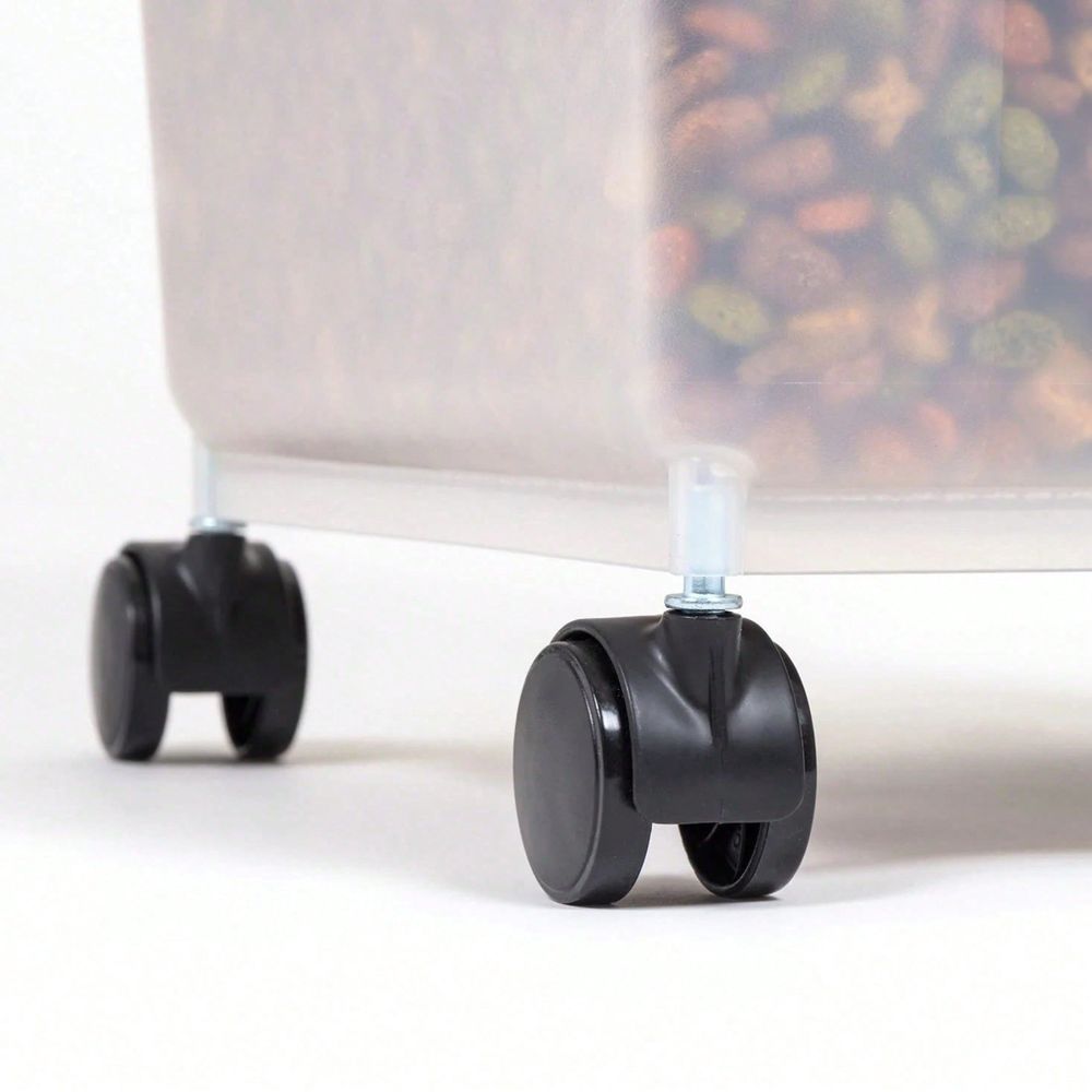 ถังเก็บของพลาสติกใสพร้อมล้อและ - Food Storage For Dog บทวิจารณ์และราคา