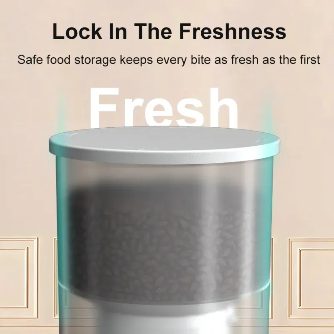 เครื่องให้อาหารสัตว์เลี้ยงอัตโ - Food Storage Not Plastic บทวิจารณ์และราคา