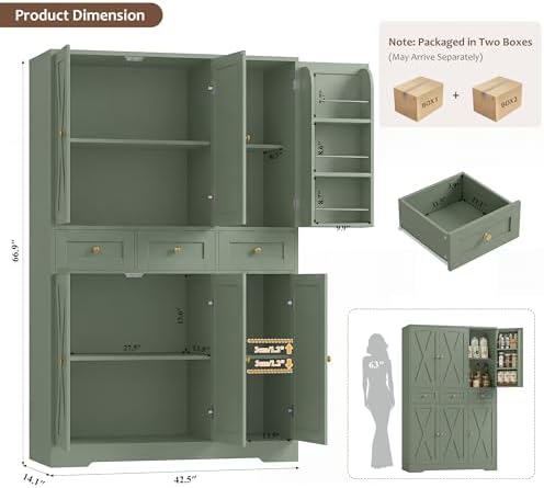 ตู้เก็บของในครัวสไตล์ฟาร์มเฮาส - Food Storage Without Pantry บทวิจารณ์และราคา