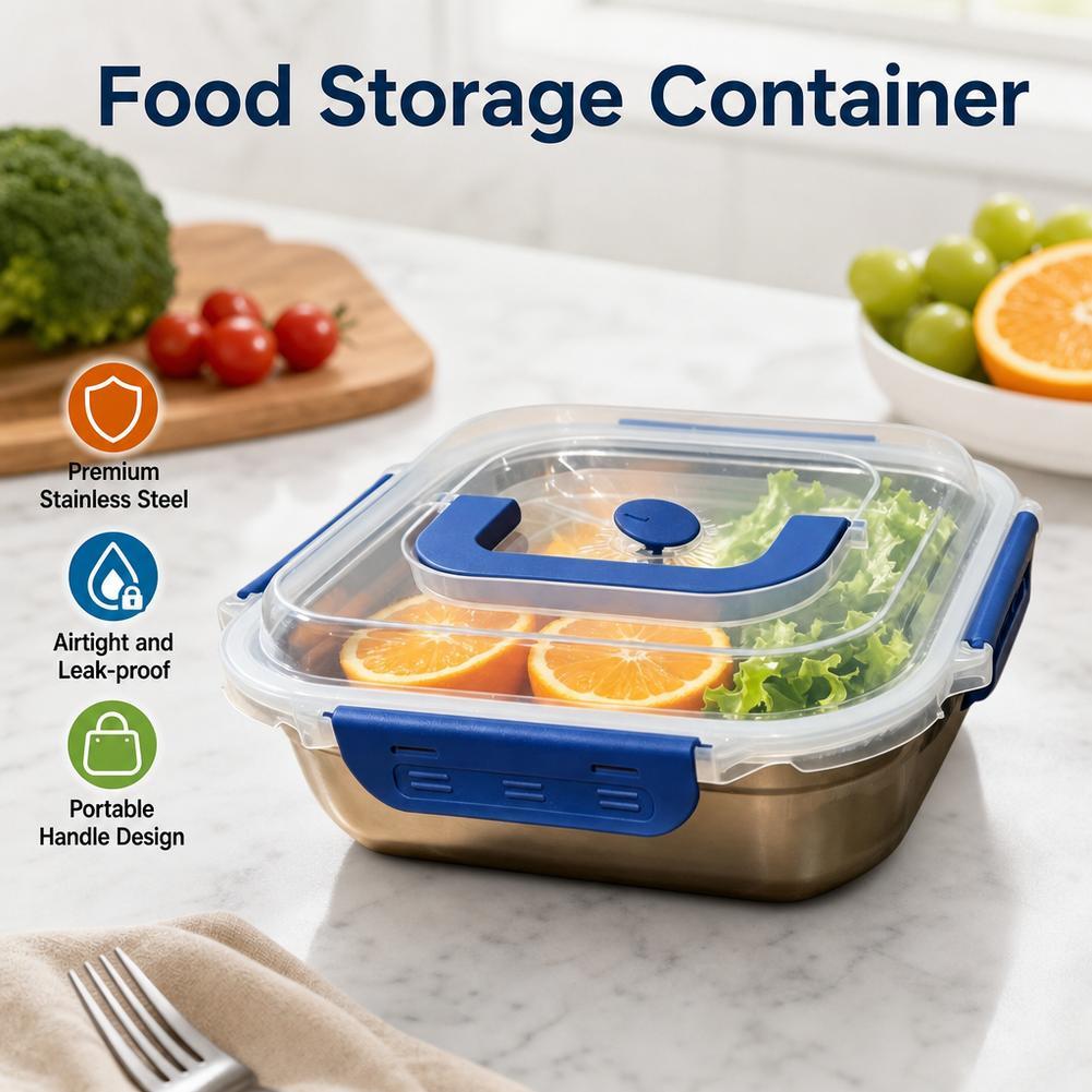 ภาชนะเก็บอาหารสแตนเลส กล่องอาห - Food Storage Not Plastic บทวิจารณ์และราคา