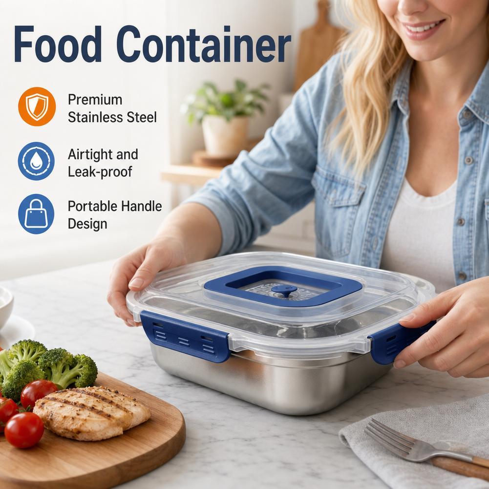 ภาชนะเก็บอาหารสแตนเลส กล่องอาห - Food Storage Not Plastic บทวิจารณ์และราคา