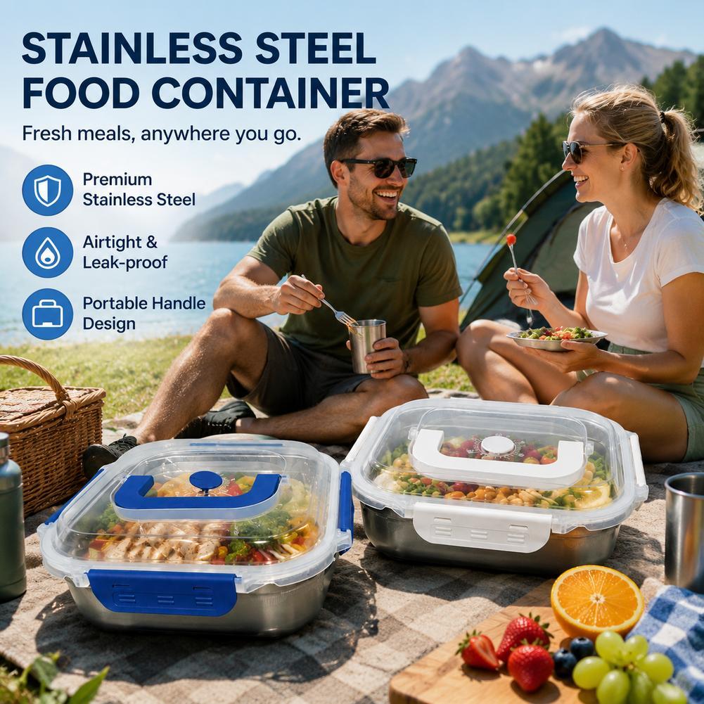 ภาชนะเก็บอาหารสแตนเลส กล่องอาห - Food Storage Not Plastic บทวิจารณ์และราคา